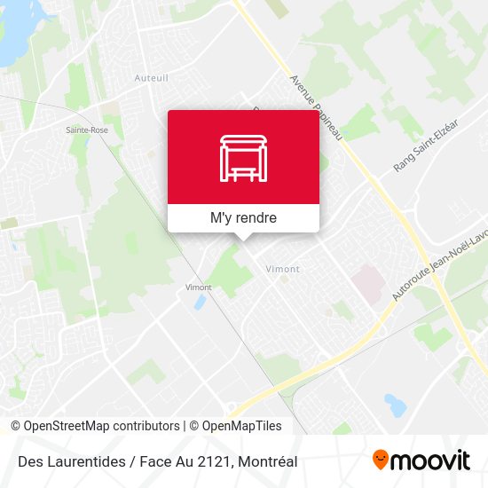 Des Laurentides / Face Au 2121 plan