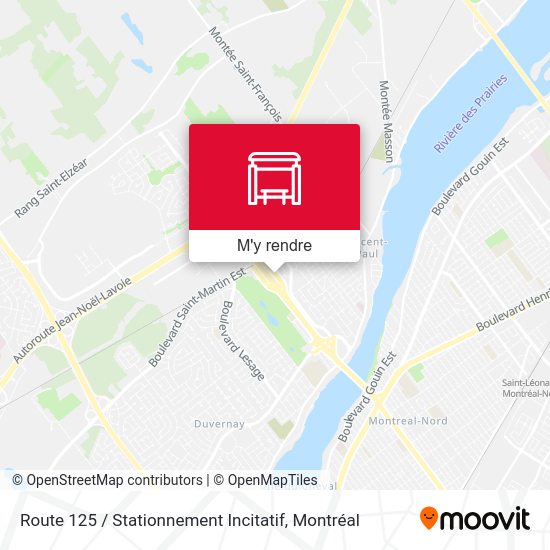 Route 125 / Stationnement Incitatif plan