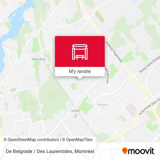 De Belgrade / Des Laurentides plan