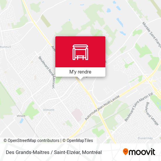 Des Grands-Maîtres / Saint-Elzéar plan