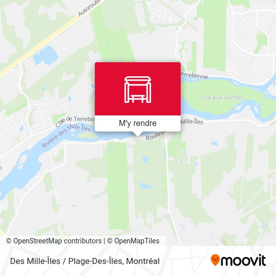 Des Mille-Îles / Plage-Des-Îles plan