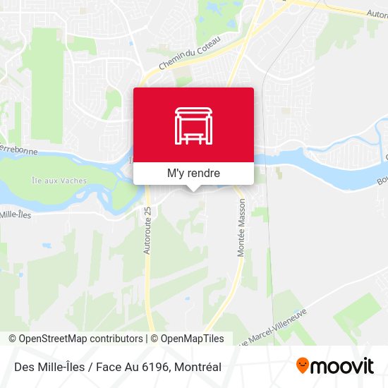 Des Mille-Îles / Face Au 6196 plan