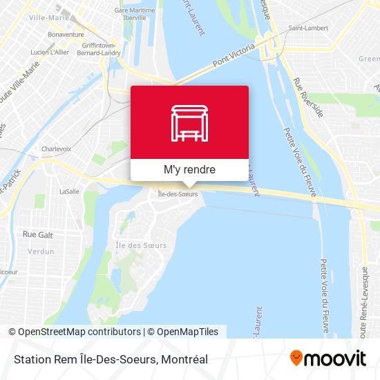 Station Rem Île-Des-Soeurs plan