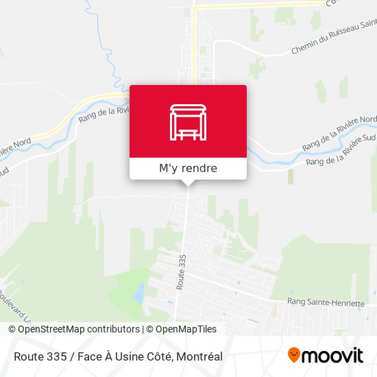 Route 335 / Face À Usine Côté plan