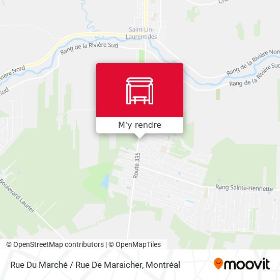Rue Du Marché / Rue De Maraicher plan