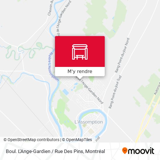 Boul. L'Ange-Gardien / Rue Des Pins plan