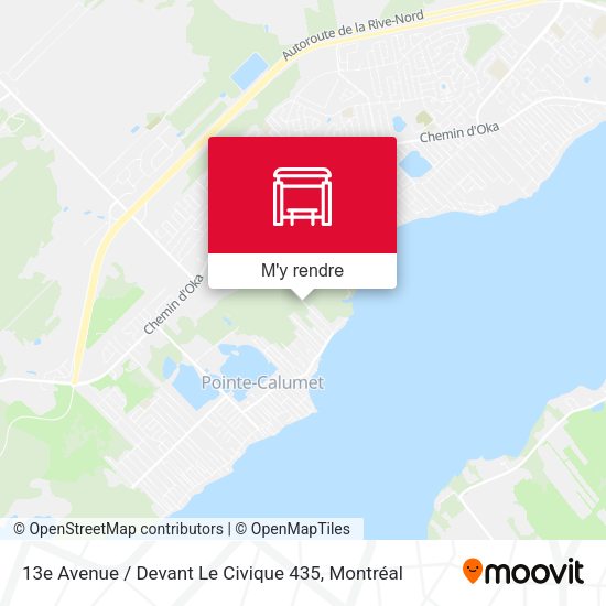 13e Avenue / Devant Le Civique 435 plan