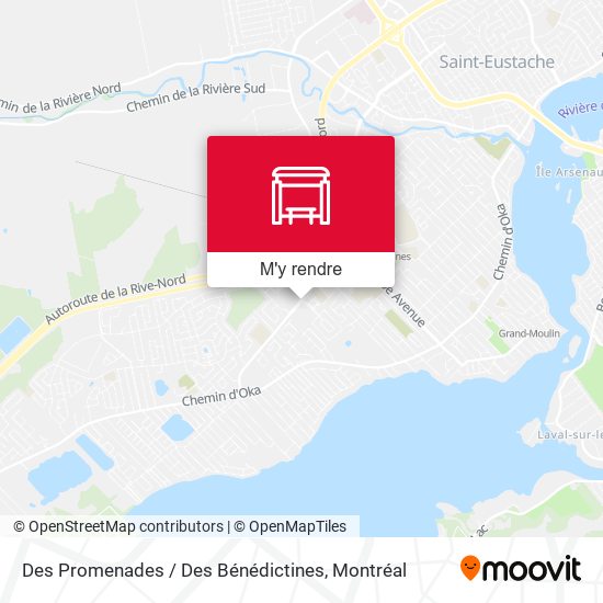 Des Promenades / Des Bénédictines plan