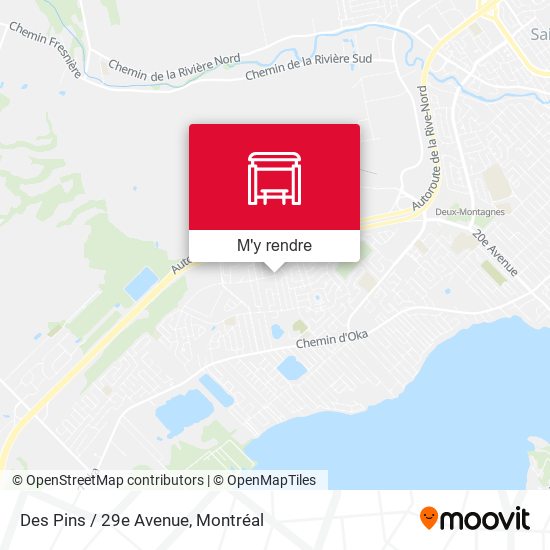 Des Pins / 29e Avenue plan