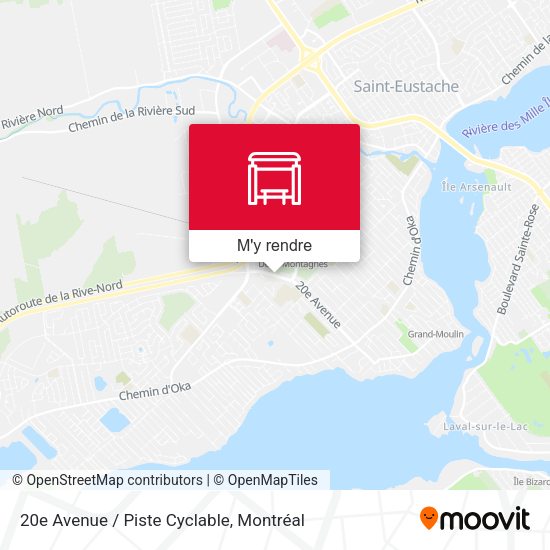 20e Avenue / Piste Cyclable plan