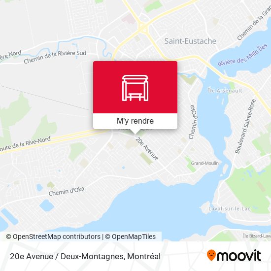 20e Avenue / Deux-Montagnes plan