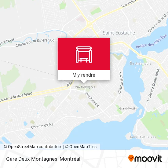 Gare Deux-Montagnes plan