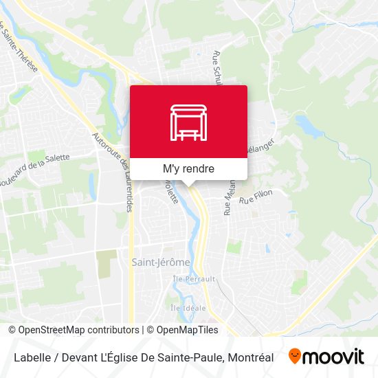Labelle / Devant L'Église De Sainte-Paule plan