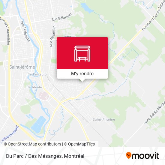 Du Parc / Des Mésanges plan