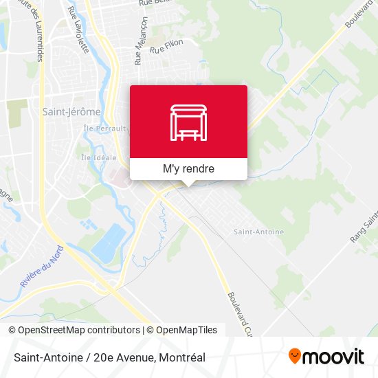Saint-Antoine / 20e Avenue plan