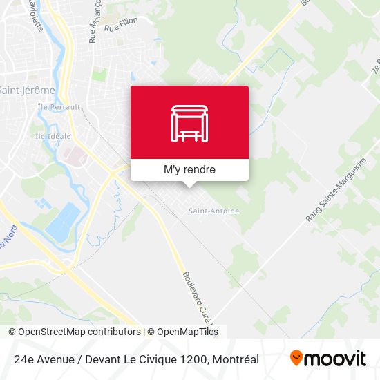 24e Avenue / Devant Le Civique 1200 plan