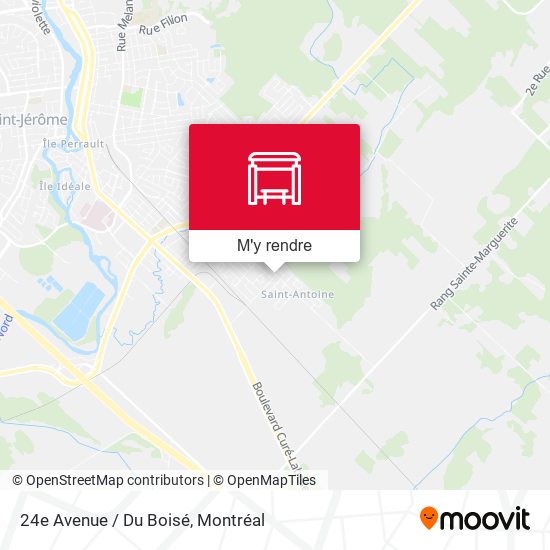 24e Avenue / Du Boisé plan