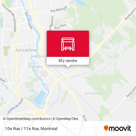 10e Rue / 11e Rue plan