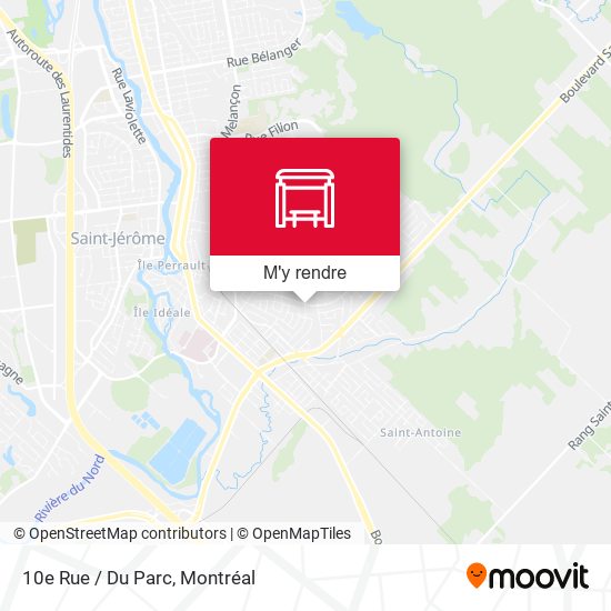 10e Rue / Du Parc plan