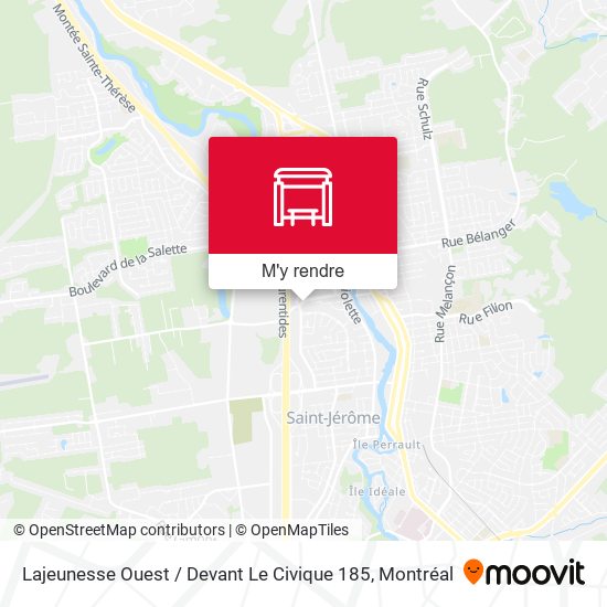 Lajeunesse Ouest / Devant Le Civique 185 plan
