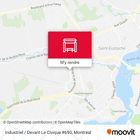 Industriel / Devant Le Civique #690 plan