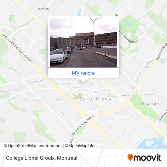 Collège Lionel-Groulx plan