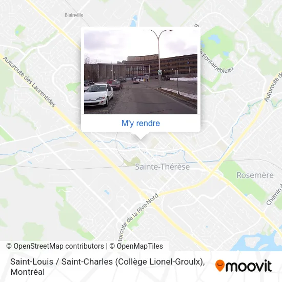Saint-Louis / Saint-Charles (Collège Lionel-Groulx) plan