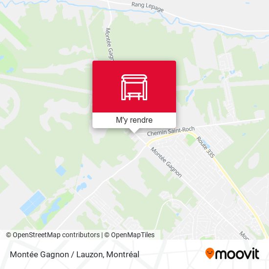 Montée Gagnon / Lauzon plan