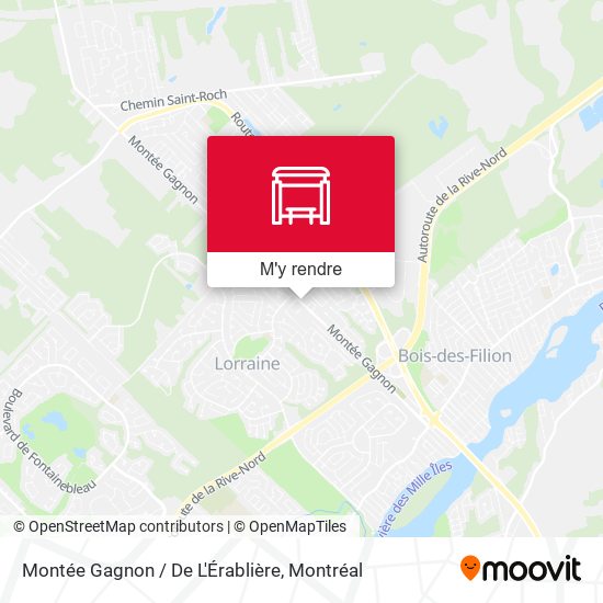 Montée Gagnon / De L'Érablière plan