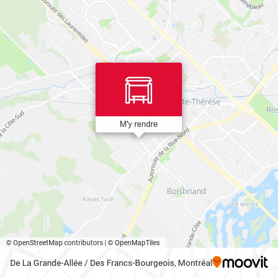 De La Grande-Allée / Des Francs-Bourgeois plan