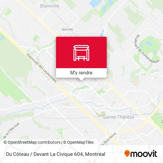 Du Côteau / Devant Le Civique 604 plan