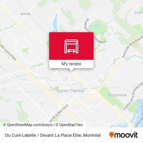 Du Curé-Labelle / Devant La Place Élite plan