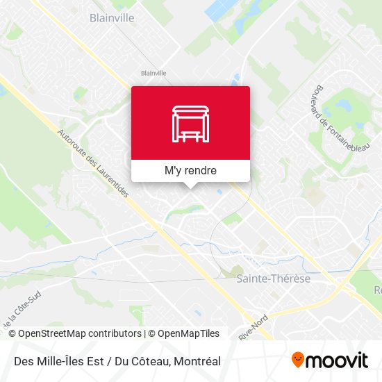 Des Mille-Îles Est / Du Côteau plan