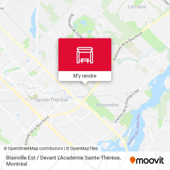 Blainville Est / Devant L'Académie Sainte-Thérèse plan