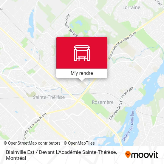 Blainville Est / Devant L'Académie Sainte-Thérèse plan