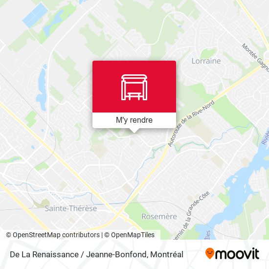 De La Renaissance / Jeanne-Bonfond plan