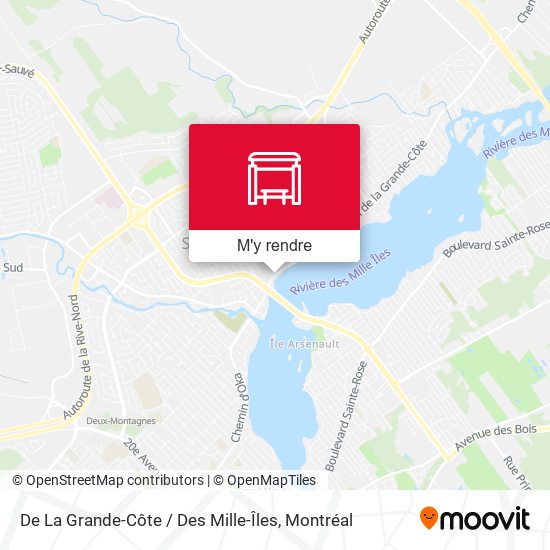 De La Grande-Côte / Des Mille-Îles plan