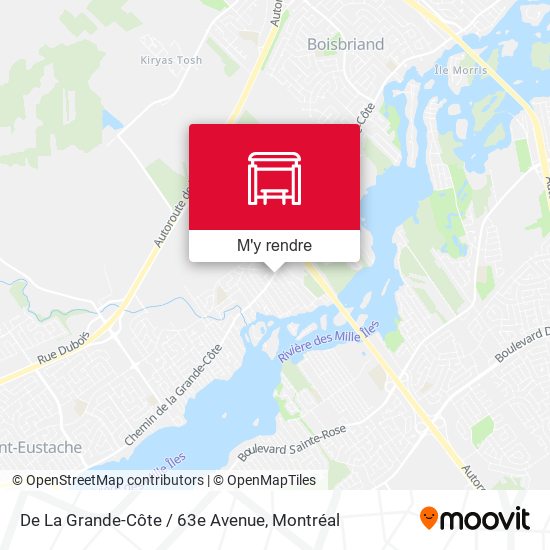 De La Grande-Côte / 63e Avenue plan