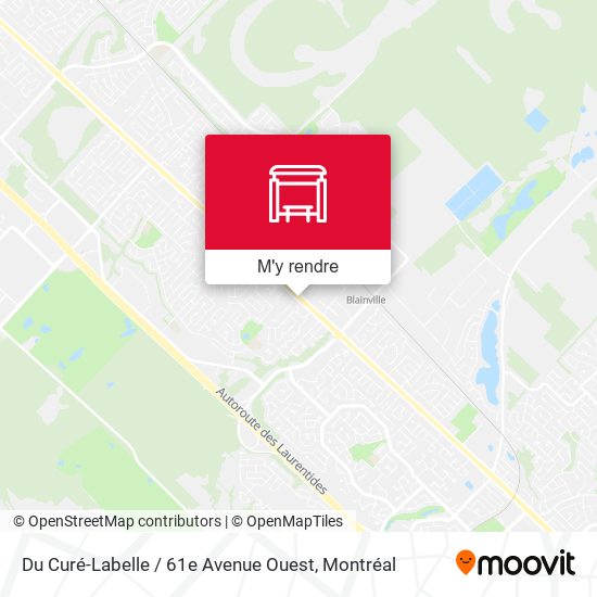Du Curé-Labelle / 61e Avenue Ouest plan
