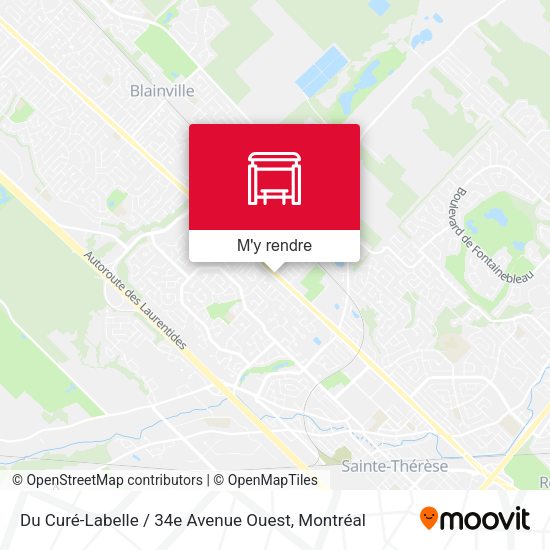 Du Curé-Labelle / 34e Avenue Ouest plan