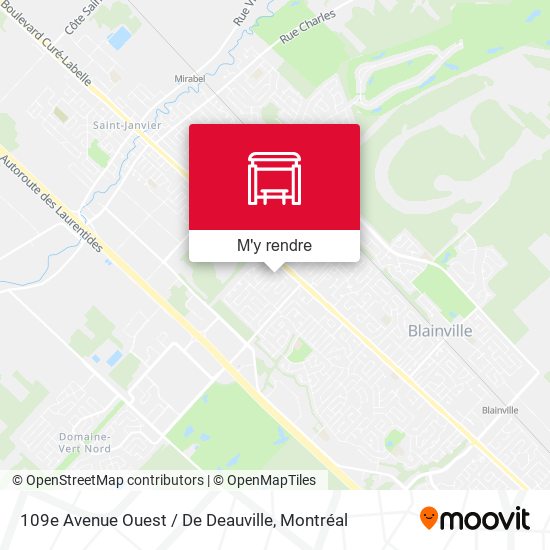 109e Avenue Ouest / De Deauville plan