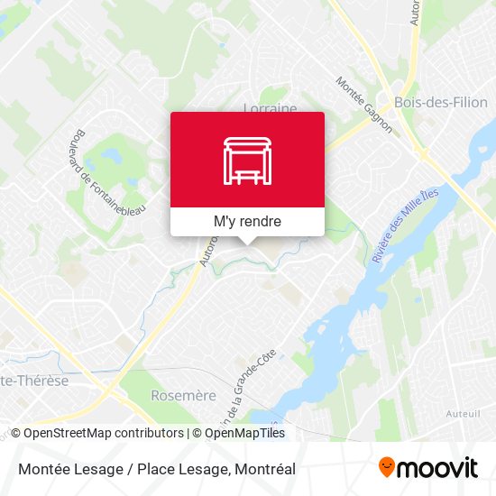 Montée Lesage / Place Lesage plan
