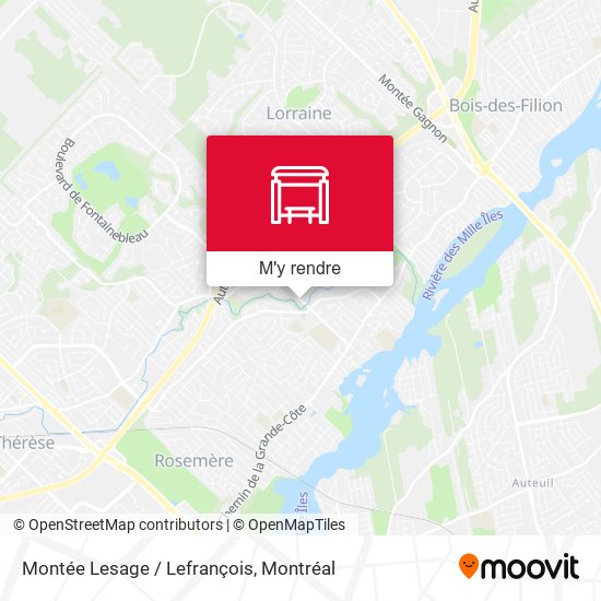 Montée Lesage / Lefrançois plan