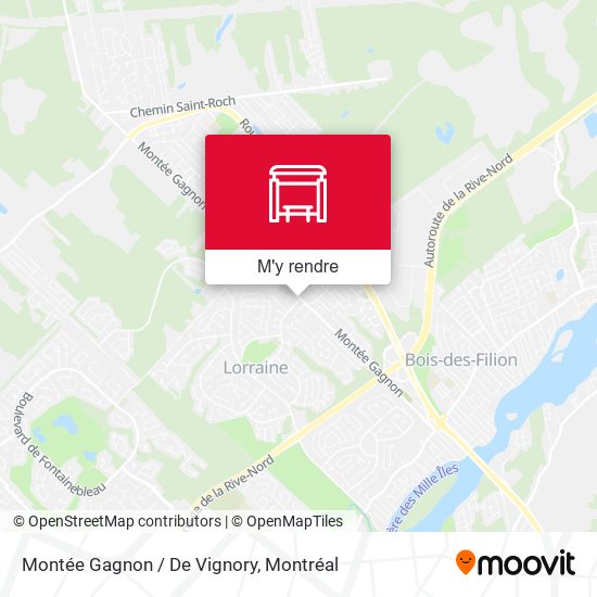 Montée Gagnon / De Vignory plan