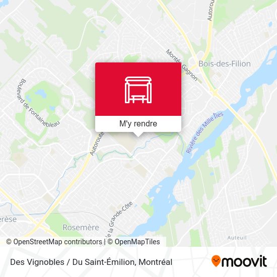 Des Vignobles / Du Saint-Émilion plan