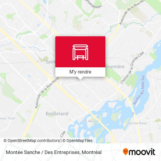 Montée Sanche / Des Entreprises plan