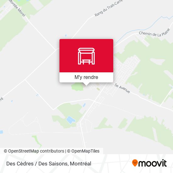 Des Cèdres / Des Saisons plan