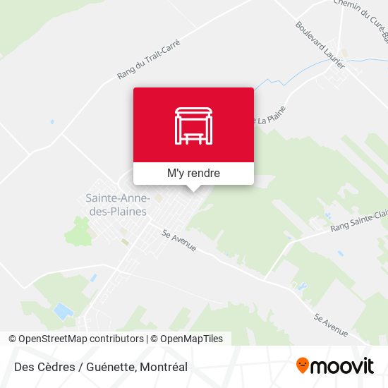 Des Cèdres / Guénette plan