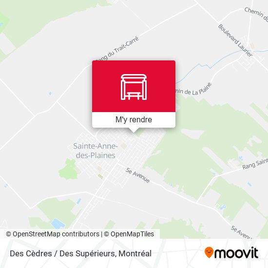 Des Cèdres / Des Supérieurs plan