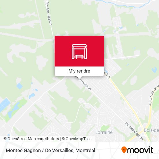 Montée Gagnon / De Versailles plan